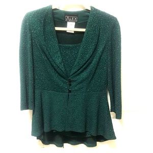 Alex evenings 2 pc top